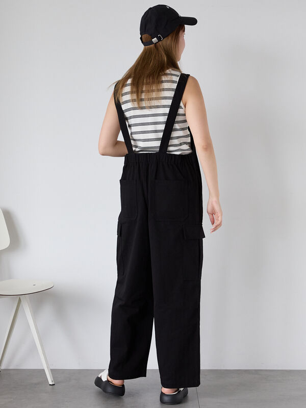 セール】 カーゴサロペット（ブラック/ライトベージュ/カーキ