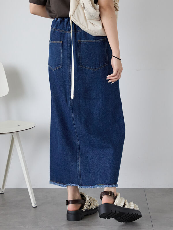 Katie デニムオーバーオールスカート インディゴブルー 女の子 ジャンパースカート ジャンスカ キッズ 子供服 デニム
