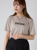 グリッターロゴTシャツ（ベージュ）｜ehka sopo（エヘカソポ）通販