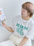 花モチーフTシャツ（オフホワイト）｜ehka sopo（エヘカソポ）通販
