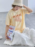 花モチーフTシャツ（オフホワイト/イエロー/ネイビー）｜ehka sopo（エヘカソポ）通販