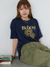 花モチーフTシャツ（オフホワイト/イエロー/ネイビー）｜ehka sopo（エヘカソポ）通販