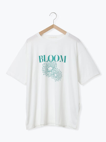 花モチーフTシャツ（オフホワイト/イエロー/ネイビー）｜ehka sopo（エヘカソポ）通販