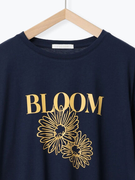 花モチーフTシャツ（オフホワイト/イエロー/ネイビー）｜ehka sopo（エヘカソポ）通販