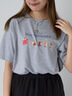 フードプリントTシャツ（グレー）｜ehka sopo（エヘカソポ）通販