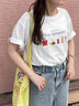 フードプリントTシャツ（オフホワイト/グレー/ピンク）｜ehka sopo（エヘカソポ）通販