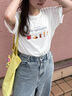 フードプリントTシャツ（オフホワイト/グレー/ピンク）｜ehka sopo（エヘカソポ）通販