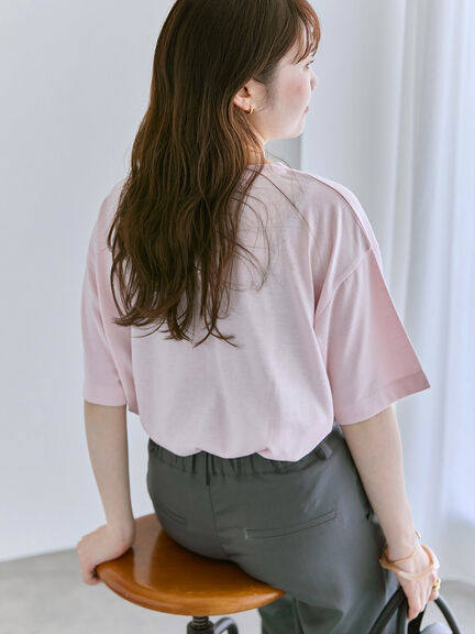 フードプリントTシャツ（オフホワイト/グレー/ピンク）｜ehka sopo（エヘカソポ）通販