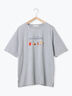 フードプリントTシャツ（オフホワイト/グレー/ピンク）｜ehka sopo（エヘカソポ）通販