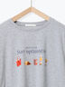フードプリントTシャツ（オフホワイト/グレー/ピンク）｜ehka sopo（エヘカソポ）通販