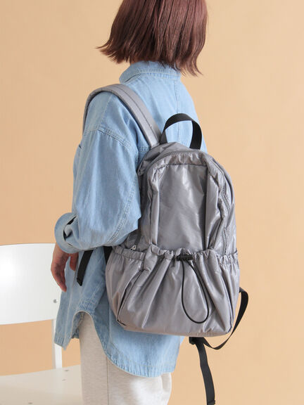 ギャザーリュック（グレー/ブラック/カーキ）｜ehka sopo（エヘカソポ）通販