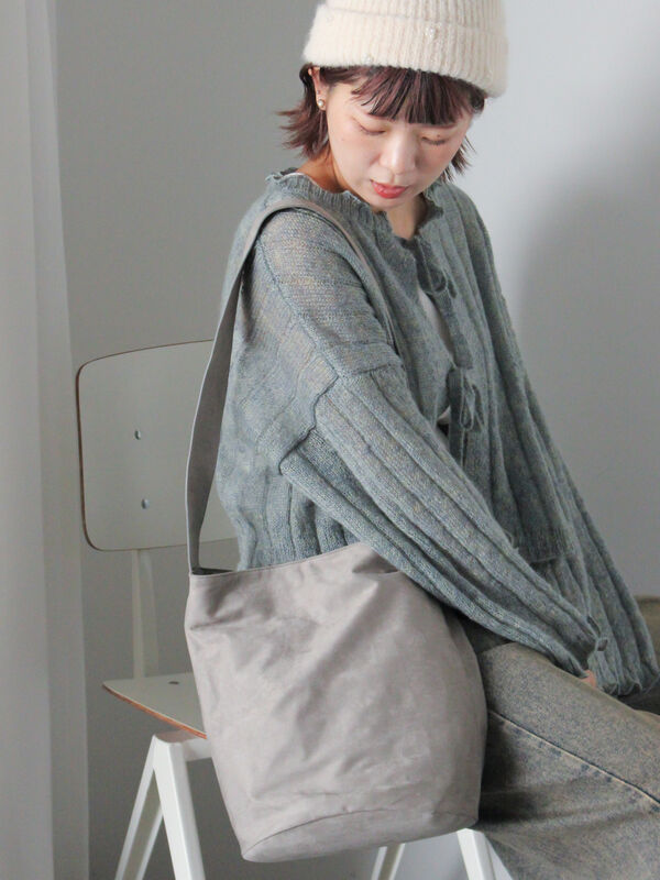 エコスウェードバケツバッグ（グレー）｜ehka sopo（エヘカソポ）通販