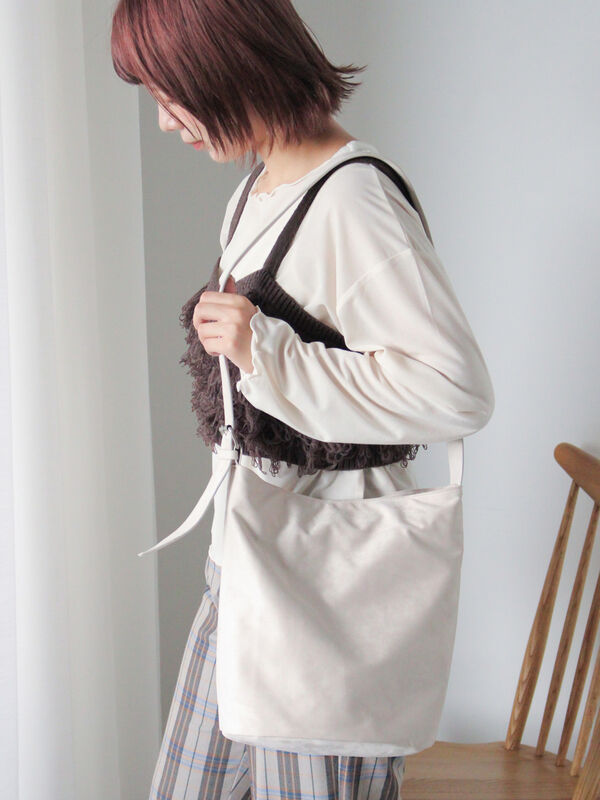 エコスウェードバケツバッグ（ベージュ）｜ehka sopo（エヘカソポ）通販