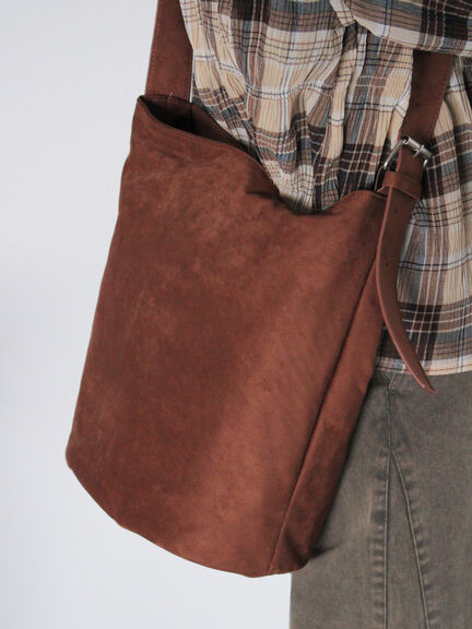 エコスウェードバケツバッグ（グレー/ベージュ/キャメル）｜ehka sopo（エヘカソポ）通販