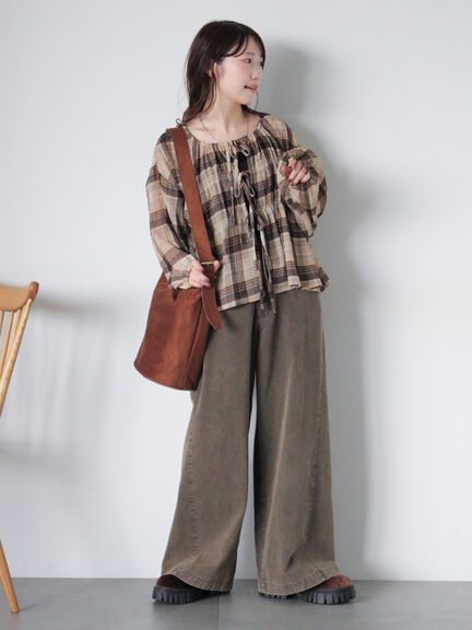 エコスウェードバケツバッグ（グレー/ベージュ/キャメル）｜ehka sopo（エヘカソポ）通販