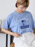 アイスクリームプリントTシャツ（サックスブルー）｜ehka sopo（エヘカソポ）通販