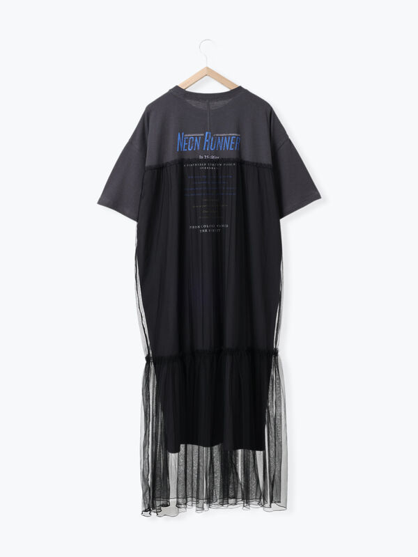 セール】 リメイク風ワンピース（オフホワイト/チャコールグレー/モカ