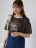 わんこプリントリンガーTシャツ（チャコールグレー）｜ehka sopo（エヘカソポ）通販