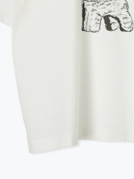わんこプリントリンガーTシャツ（オフホワイト/チャコールグレー/グリーン/サックスブルー）｜ehka sopo（エヘカソポ）通販
