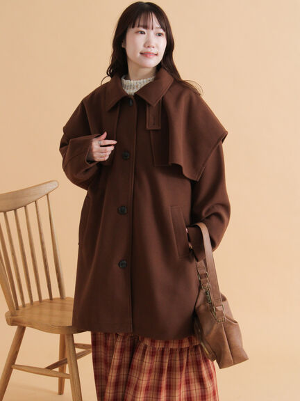 ケープコート（ブラック/ベージュ/ブラウン）｜ehka sopo（エヘカソポ）通販