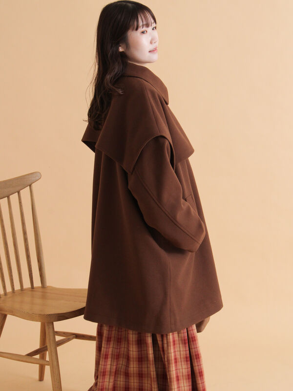セール】 ケープコート（ブラック/ベージュ/ブラウン/アウター/コート