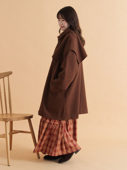 ケープコート（ブラック/ベージュ/ブラウン）｜ehka sopo（エヘカソポ）通販