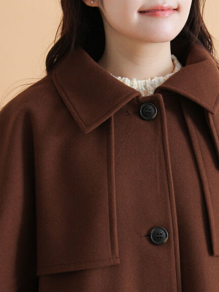 ケープコート（ブラック/ベージュ/ブラウン）｜ehka sopo（エヘカソポ）通販