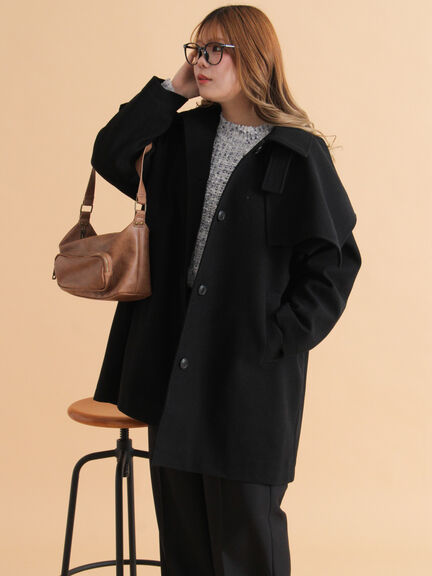 ケープコート（ブラック/ベージュ/ブラウン）｜ehka sopo（エヘカソポ）通販