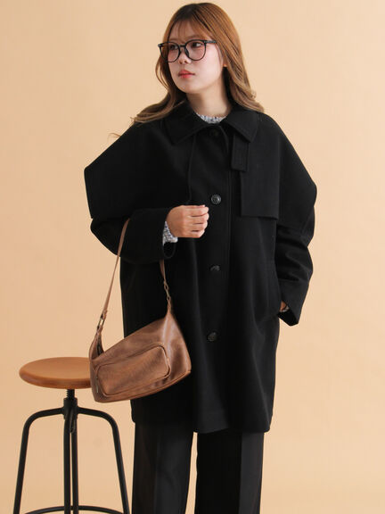 ケープコート（ブラック/ベージュ/ブラウン）｜ehka sopo（エヘカソポ）通販