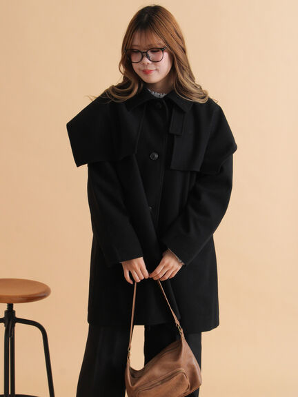 ケープコート（ブラック/ベージュ/ブラウン）｜ehka sopo（エヘカソポ）通販