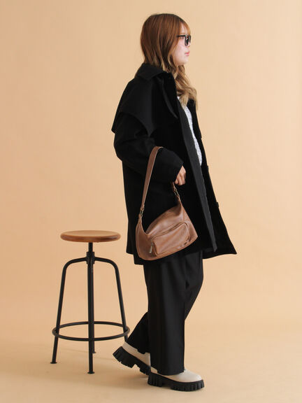 ケープコート（ブラック/ベージュ/ブラウン）｜ehka sopo（エヘカソポ）通販