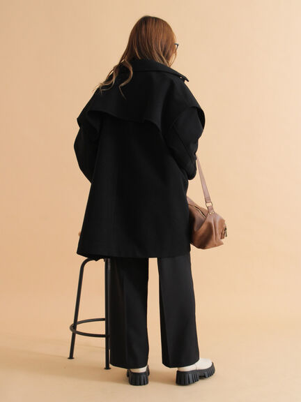 ケープコート（ブラック/ベージュ/ブラウン）｜ehka sopo（エヘカソポ）通販