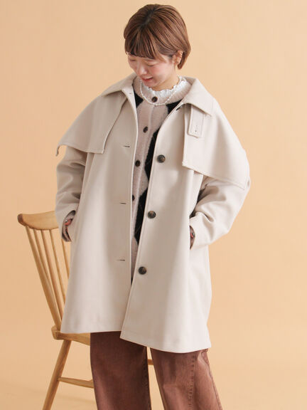 ケープコート（ブラック/ベージュ/ブラウン）｜ehka sopo（エヘカソポ）通販