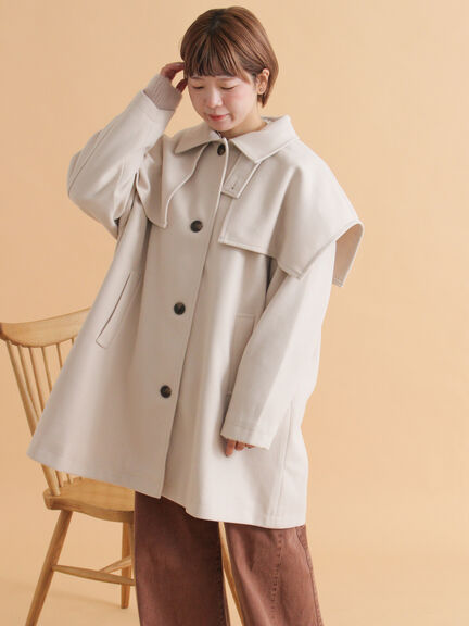 ケープコート（ブラック/ベージュ/ブラウン）｜ehka sopo（エヘカソポ）通販