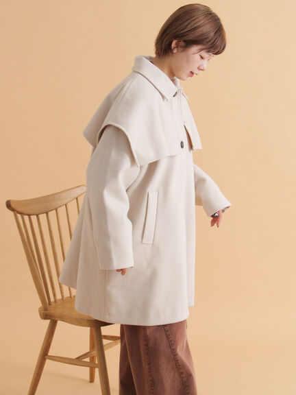 ケープコート（ブラック/ベージュ/ブラウン）｜ehka sopo（エヘカソポ）通販