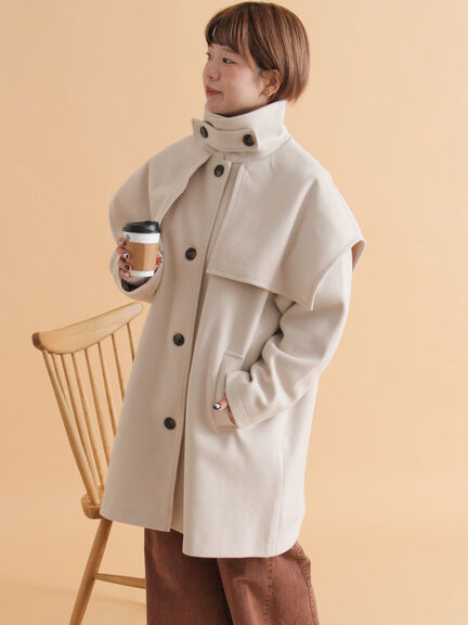 ケープコート（ブラック/ベージュ/ブラウン）｜ehka sopo（エヘカソポ）通販