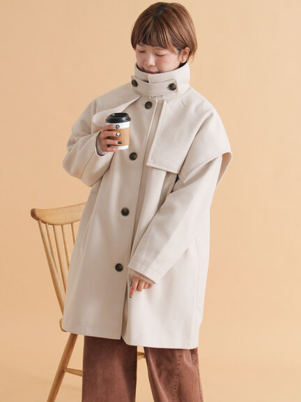 ケープコート（ブラック/ベージュ/ブラウン）｜ehka sopo（エヘカソポ）通販