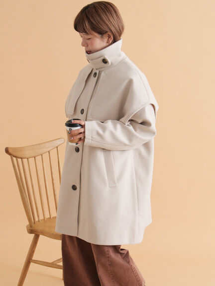 ケープコート（ブラック/ベージュ/ブラウン）｜ehka sopo（エヘカソポ）通販