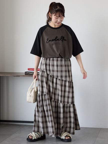 歯ブラシ刺繍ラグランT（オフホワイト/チャコールグレー/ブルー/キナリ）｜ehka sopo（エヘカソポ）通販