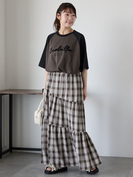 歯ブラシ刺繍ラグランT（オフホワイト/チャコールグレー/ブルー/キナリ）｜ehka sopo（エヘカソポ）通販