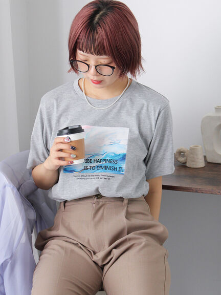 あさぎ様T グレーs かせきさいだぁ アラカルト T/かせきさいだぁ アラカルトT
