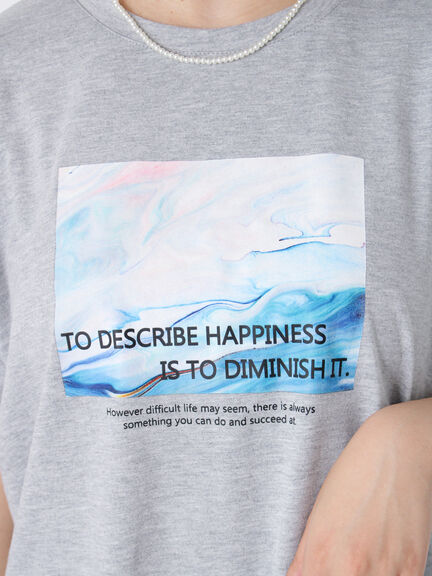 ニュアンスフォトTシャツ（オフホワイト/グレー/ブラック）｜ehka sopo（エヘカソポ）通販