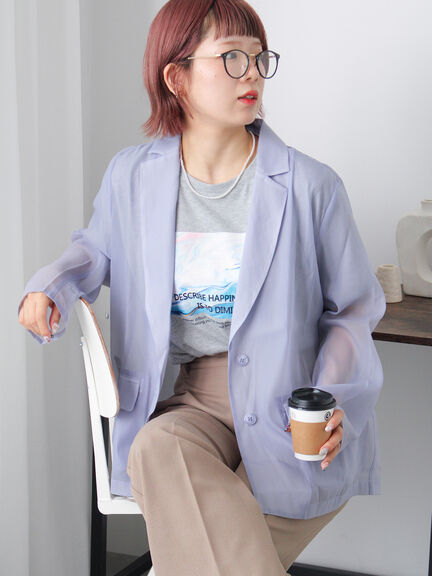 ニュアンスフォトTシャツ（オフホワイト/グレー/ブラック）｜ehka sopo（エヘカソポ）通販