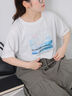 ニュアンスフォトTシャツ（オフホワイト/グレー/ブラック）｜ehka sopo（エヘカソポ）通販