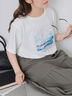 ニュアンスフォトTシャツ（オフホワイト/グレー/ブラック）｜ehka sopo（エヘカソポ）通販