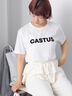 フロッキーロゴTシャツ（オフホワイト）｜ehka sopo（エヘカソポ）通販