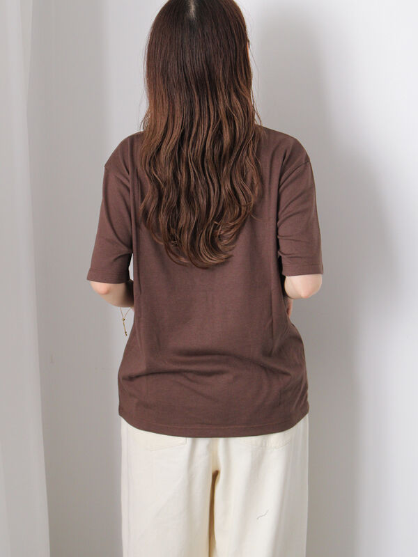 セール】 フロッキーロゴTシャツ（オフホワイト