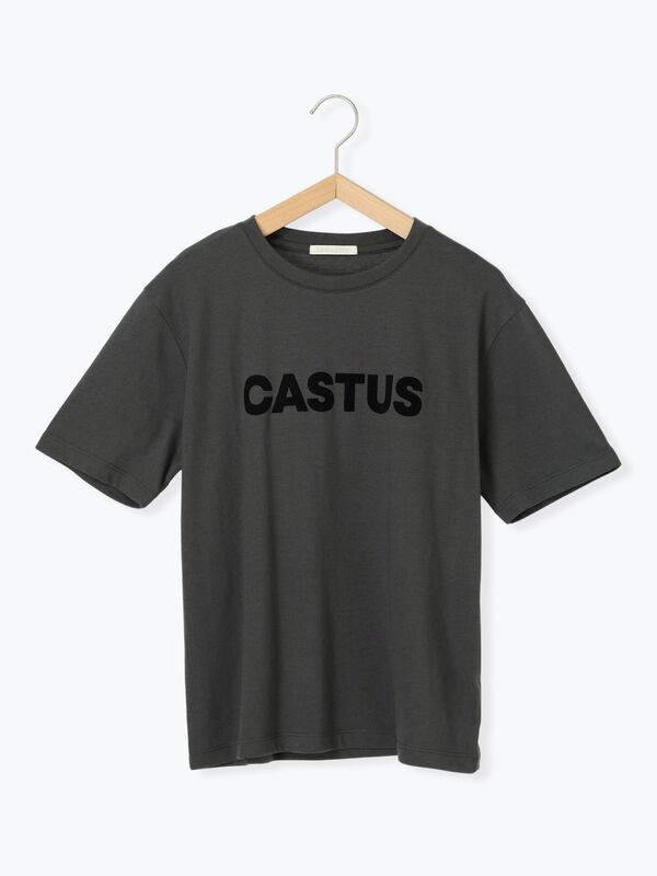 セール】 フロッキーロゴTシャツ（オフホワイト