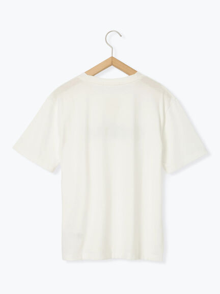 フロッキーロゴTシャツ（オフホワイト/チャコールグレー/ブラウン）｜ehka sopo（エヘカソポ）通販