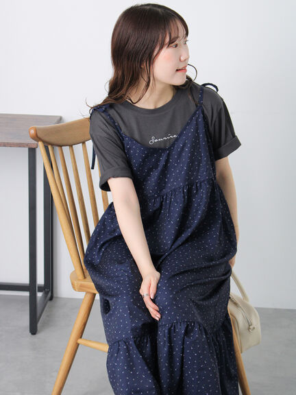 ロゴ刺繍Tシャツ（オフホワイト/チャコールグレー/イエロー）｜ehka sopo（エヘカソポ）通販
